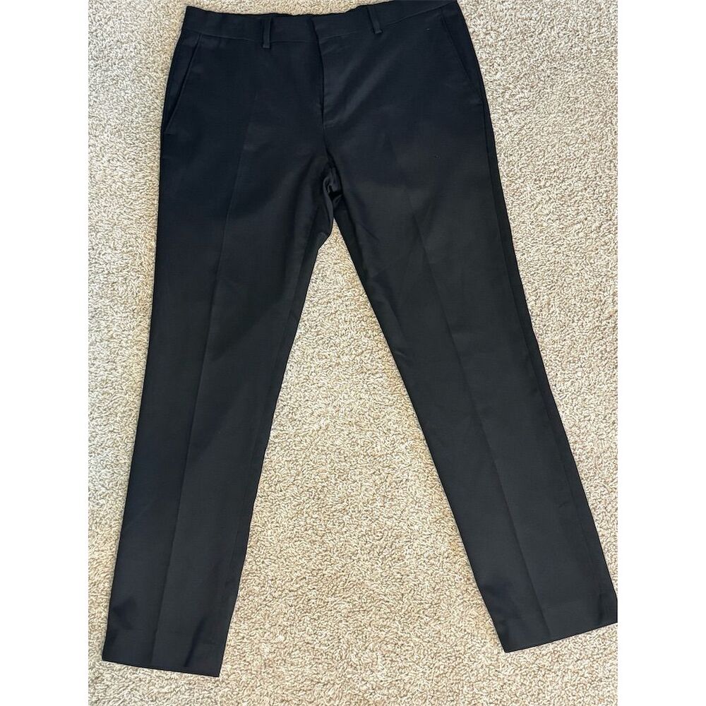 Louis Raphael Men's Black Dress Pants Size 34x30 Tailored Fit Business